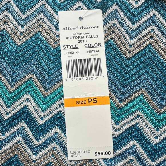 Alfred Dunner Victoria Falls Zigzag Knit Top Women’s Casual Size Small - Picture 9 of 9